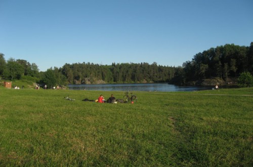 Klockan 19:20 en onsdagkväll. Inte mycket folk alls