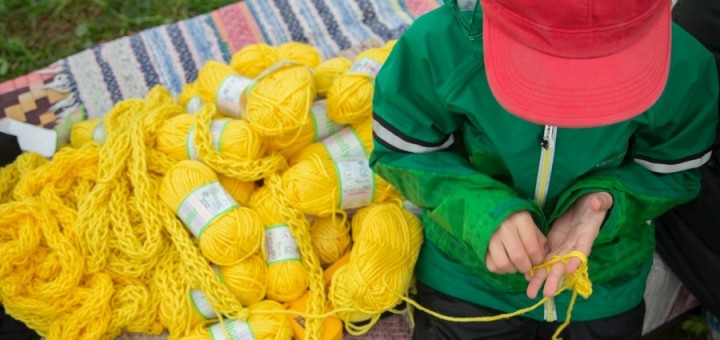 Från söndagens fingerstickning. Spatial ingick i Bagisodlarnas Gröna söndagprogram. (Foto Spatial)